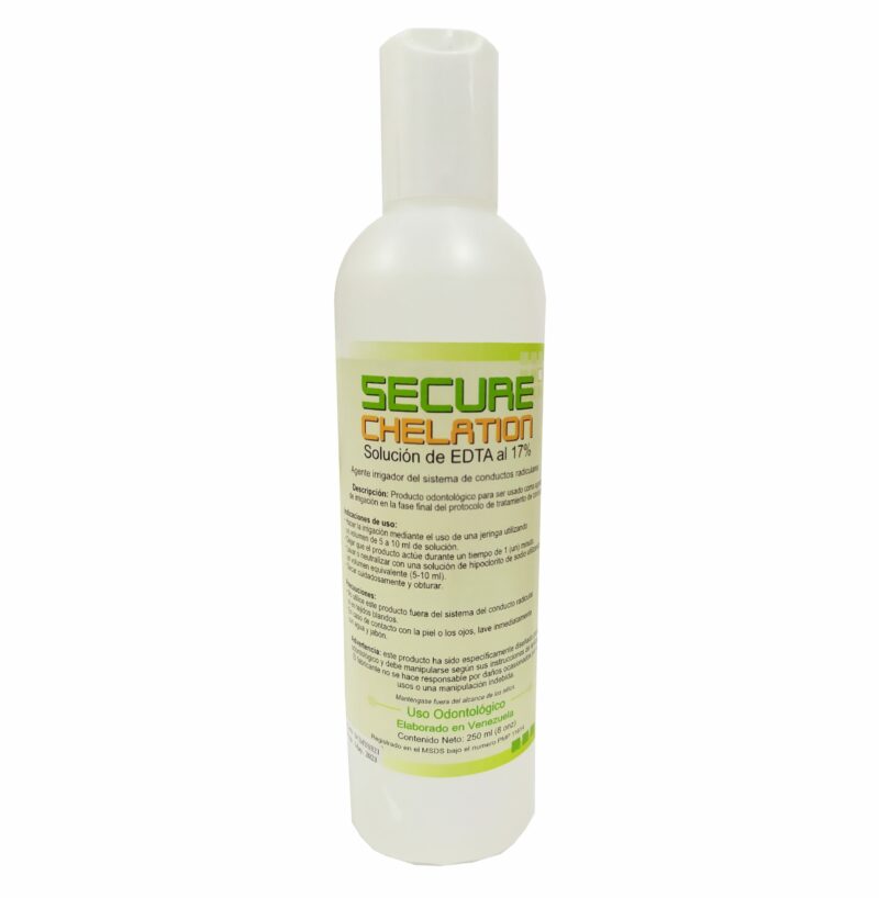 Solucion de EDTA al 17%    contiene 60ml.