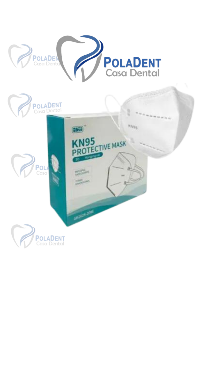 Kit de 10 tapa boca KN95 blanco.